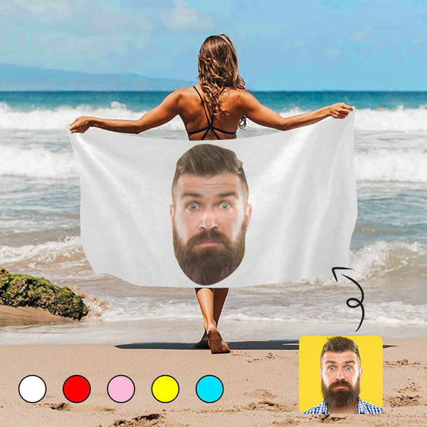 Custom Face Different Color Bath Towel Beach Towel Pool Towel Camp Towel