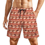 Personalized Face Swim Trunks Custom Multiface Quick Dry Men's Swim Shorts