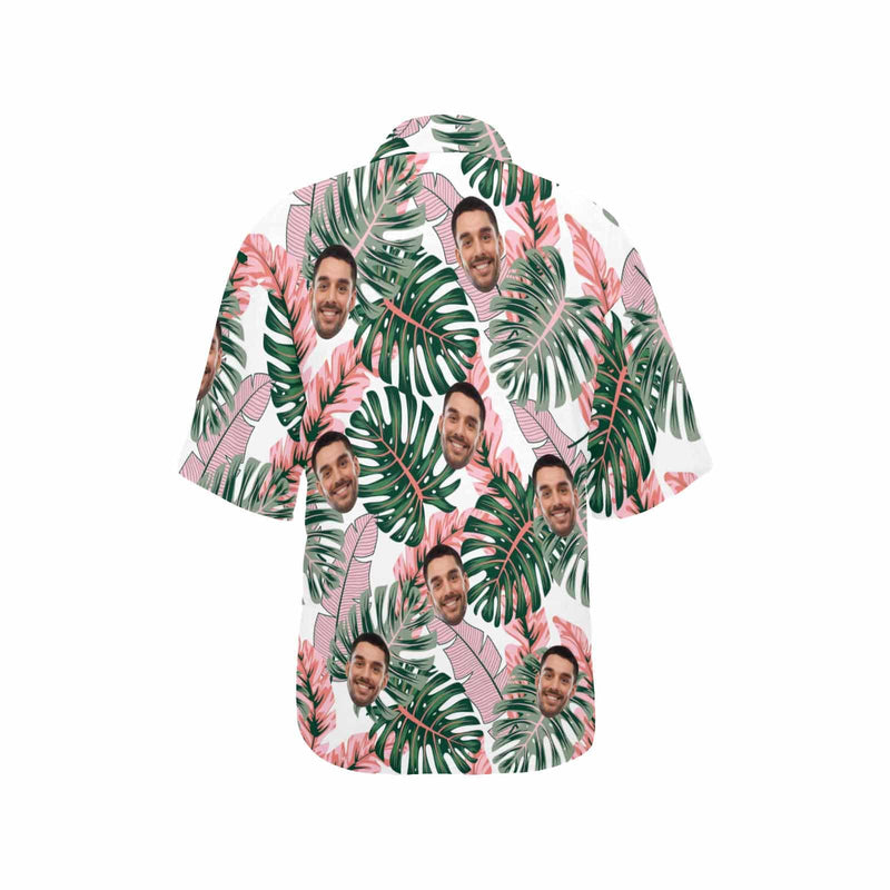Custom Face Beauty Flower Women's Hawaiian Shirts