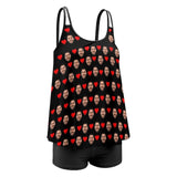 #Plus Size Custom Face Boyfriend Swimsuit Personalized Tankini Bathing Suit For Women 2 Piece Swimsuit