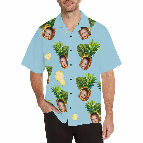 Custom Face Hawaiian Shirt Photo Hawaiian Shirt for Husband Personalized Hawaiian Shirt Photo Tropical Aloha Shirt Birthday Vacation Party Gift