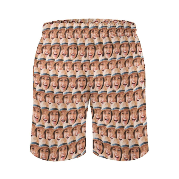 Custom Face Boyfriend/Husband Men's Quick-drying Swim Shorts Beach Shorts Personalized Men's Casual Shorts