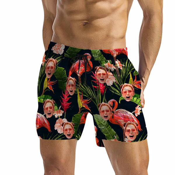 DstoryGifts Swimwear WH Men&#039;s Mid-Length Swim Shorts(Model L39)(YC Custom)