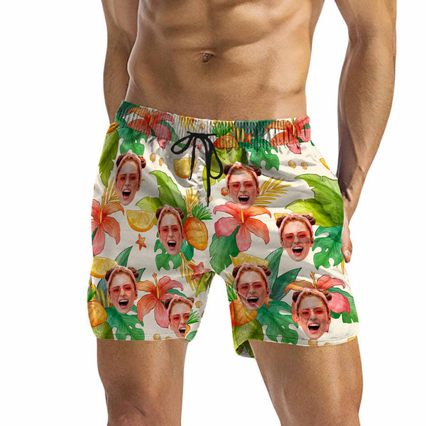 DstoryGifts Swimwear WH Men&#039;s Mid-Length Swim Shorts(Model L39)(YC Custom)